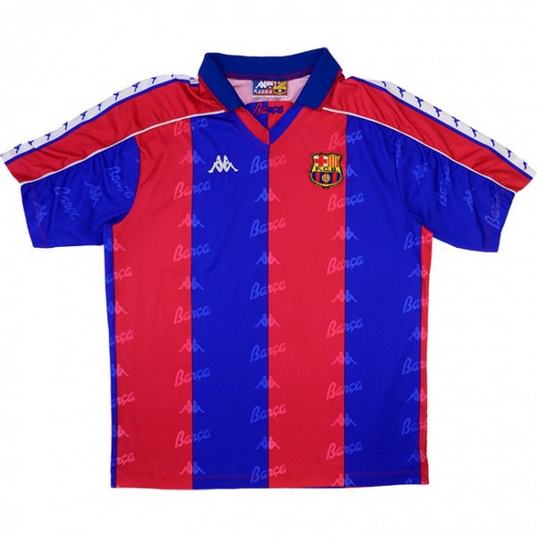 Heimtrikot Thailand Barcelona Retro 1992 1995 Blau Rote Günstige Fußballtrikots